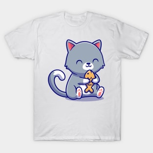 Mochi Mochi Peach Cat Sticker T-Shirt